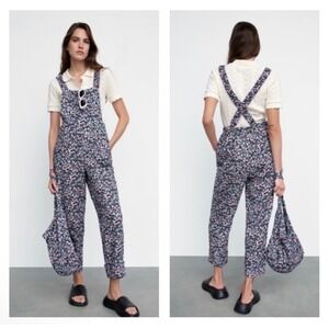Zara NWOT Cotton Dungarees